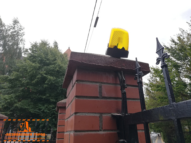 Установка автоматики для распашных ворот 